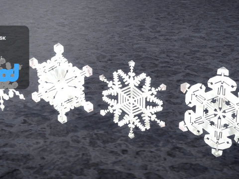 Snow Flake 3D Model