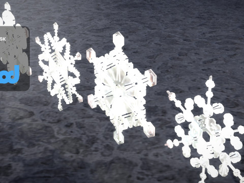 Snow Flake Model 3D