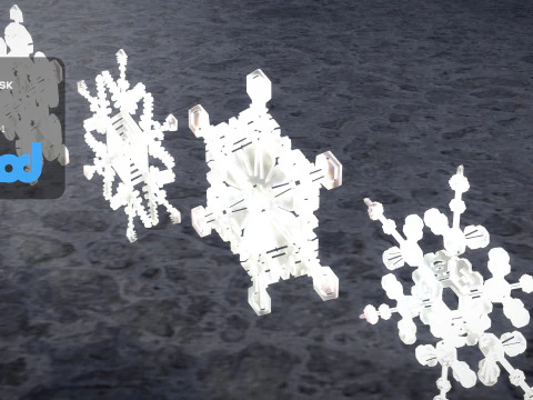 Snow Flake 3D Model