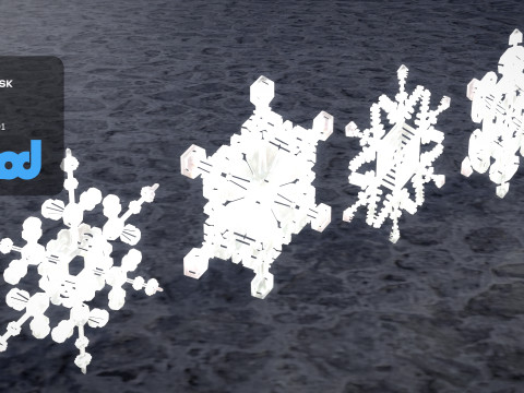 Snow Flake Model 3D