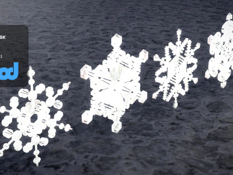 Snow Flake 3D Model