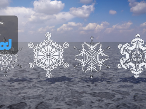 Snow Flake Model 3D