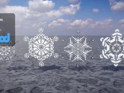 Snow Flake 3D Model