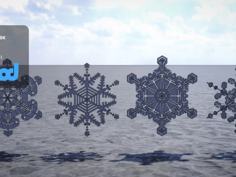 Snow Flake 3D Model