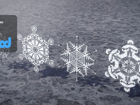 Snow Flake 3D Model