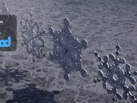 Snow Flake Model 3D