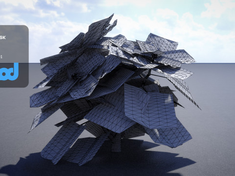 Poinsettia 001 3D Модель