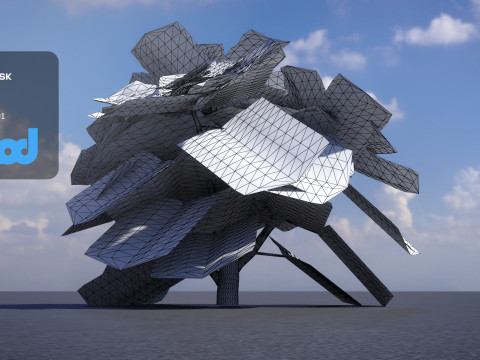Poinsettia 001 3D Модель
