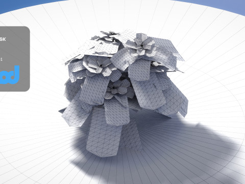 Poinsettia 003 Modello 3D