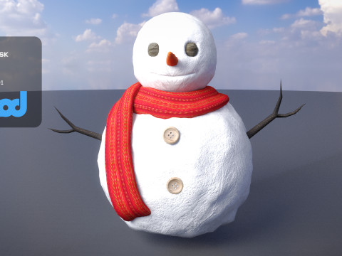 Snowman 3D Model