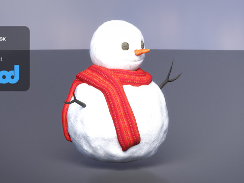 Snowman 3D Model