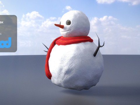 Snowman 3D Model