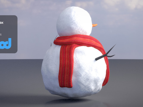 Snowman 3D Model