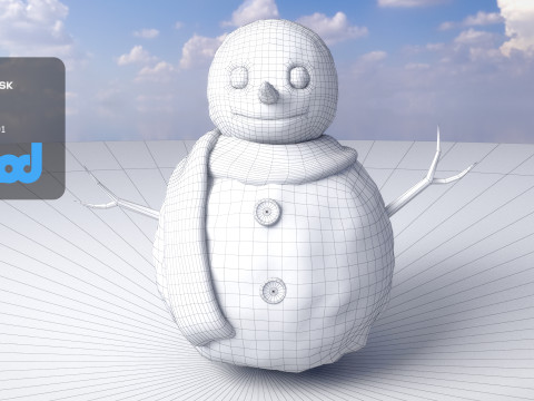 Snowman 3D Model