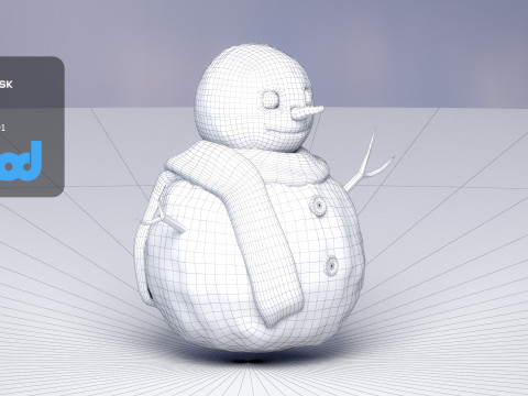Snowman 3D Model
