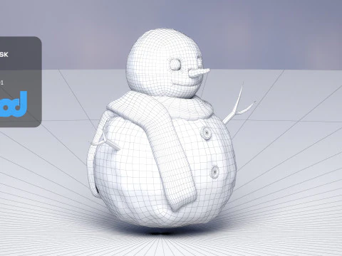 Snowman 3D Model