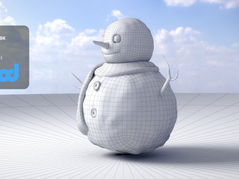 Snowman 3D Model