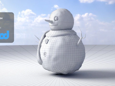 Snowman 3D Model