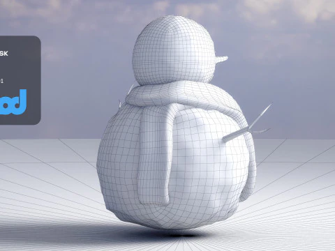 Snowman 3D Model