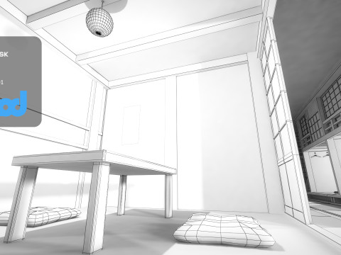 Japanese Izakaya Restaurant 0003 Modelo 3D