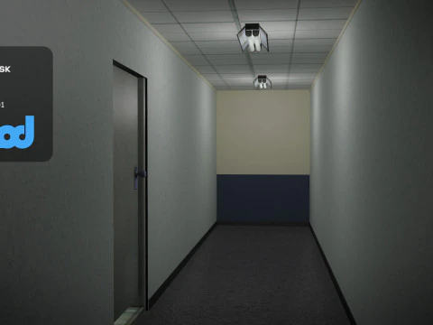取調室 3Dモデル