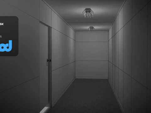 取調室 3Dモデル