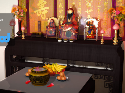 Chinese Altar Modelo 3D