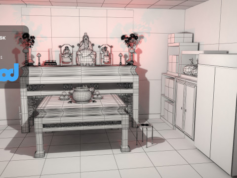 Chinese Altar Modelo 3D