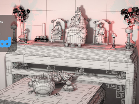 Chinese Altar Modelo 3D