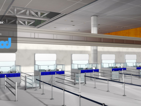 Immigration Counter 3Dモデル
