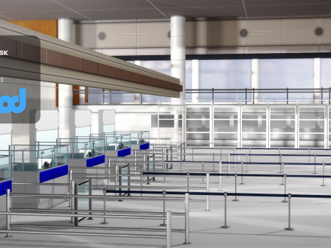 Immigration Counter 3D Модель
