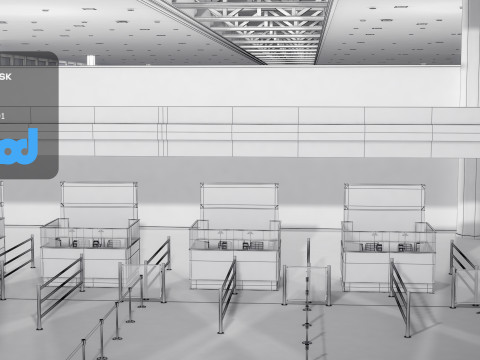 Immigration Counter 3D Модель