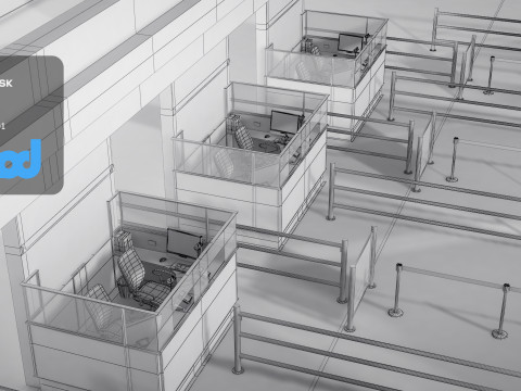 Immigration Counter 3D Модель