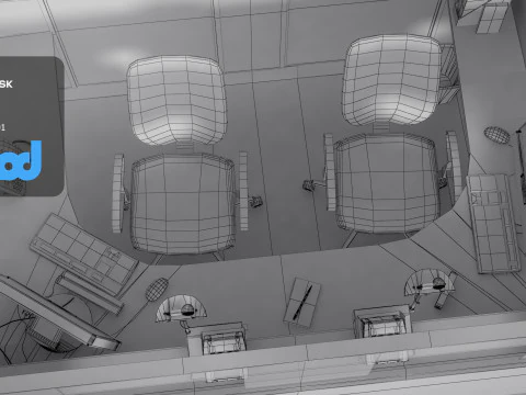 Immigration Counter 3D Model