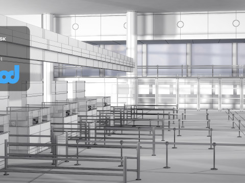 Immigration Counter 3D Модель