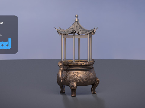 Outdoor Incense Burner Modelo 3D