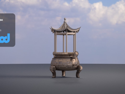 Outdoor Incense Burner Modelo 3D