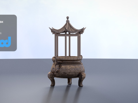 Outdoor Incense Burner Modelo 3D