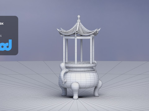 Outdoor Incense Burner Modelo 3D