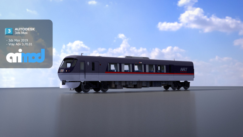 Jr Train 0001 3Dモデル .c4d .max .obj .3ds .fbx .stl .blend