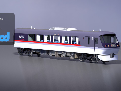 Jr Train 0001 3Dモデル