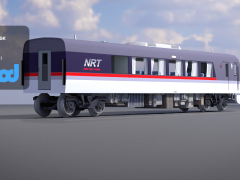 Jr Train 0001 3Dモデル
