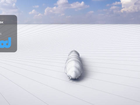 Silkworm 3D Model