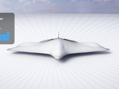 Spotted Eagle Ray 3Dモデル