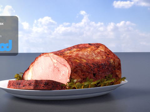 Roast Meat 3D Model