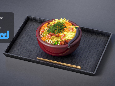 Sushi Rice Meal 3Dモデル