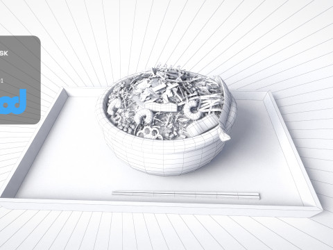 Sushi Rice Meal 3Dモデル