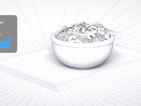 Sushi Rice Meal 3Dモデル