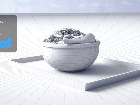Sushi Rice Meal 3Dモデル