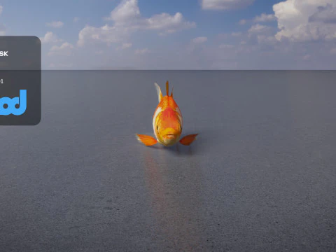 Poisson d'or Modèle 3D